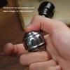 WANERSEN Mechanical Impact Egg Decompression Toy Adult Metal Fidget Toy Magnetic Coin EDC Gear Haptic Slider Father Boy for Gift view 4