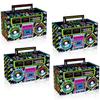 24pcs 80s 90s Novelty Party Favor Boom Boxes Back to The 80s Hip Hop Theme Retro Radio Gift Boxes for Birthday 1980 Party Pecorations view 4