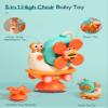 5-in-1 High Chair Toy with Suction Cups Spinner Montessori Toys for Toddler 1-3 Year Old-Fine Motor Infant Tray Sensory Travel Toys for Baby 6-12-18 Months Boy Girl Newborn Birthday Gift view 3