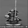Alloy Samurai Model, Ancient Mini Warrior Model Toy, Japanese Style Table Games and Chess Decoration Military Manual, DIY Alloy Samurai Doll (Long Sabre Samurai-B) view 3