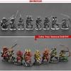 Alloy Samurai Model, Ancient Mini Warrior Model Toy, Japanese Style Table Games and Chess Decoration Military Manual, DIY Alloy Samurai Doll (Long Sabre Samurai-B) view 4