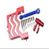 GPM Upgrades Aluminum Servo Mount +Aluminum Tie Rod+25T Aluminum Servo Horn for 1/5 X-MAXX 6S/8S Monster Truck RC Cars (red) view 1