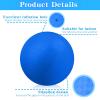 Yunsailing 24 Pack Dodgeballs Bulk 6 Inch Operation Christmas Playground Balls Rubber Bouncy Inflatable Kickball with Pump for Kids Adult Outdoor Handball Game Christian Donation Gift (Blue) view 3