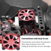 RC Motor Heatsink, RC Model Car Motor Cooling Fan Heatsink with Thermal Sensor Car Model Accessories for 540 550 3650 3660 Model Toys (Red) view 4