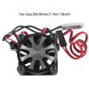 RC Motor Heatsink, RC Model Car Motor Cooling Fan Heatsink with Thermal Sensor Car Model Accessories for 540 550 3650 3660 Model Toys (Black) view 3