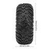 RC Car Tires, Durable Metal Rubber Upgrade Replacement, 1/12 Scale RC Crawler Tires for Off-Road Racing Crawling and Hobbyist Model Building (Silver) view 3