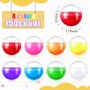 Sosation 150 Pcs 1.77 Inch Gumball Vending Machine Capsules Empty Round Plastic Containers for Prizes Party Favors (Stylish Color) view 2