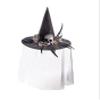 Carnival Toys Black witch hat w/grey decorations, h. 40 cm. w/label. view 2