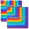 2 in 1 Multiplication Table Game and Digital Addition Table P0PP Math Toy, DK-SIMINA Rainbow Dimple Finger tip Toy, Math Manipulation Game, Create Various Math Operations (1 PCS) view 1