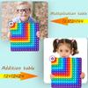 2 in 1 Multiplication Table Game and Digital Addition Table P0PP Math Toy, DK-SIMINA Rainbow Dimple Finger tip Toy, Math Manipulation Game, Create Various Math Operations (1 PCS) view 3