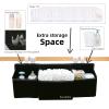 surebaby Hanging Baby Diaper Caddy, 3-in-1 Changing Table Diaper Organizer Holder For Baby Crib, Nursery Organization Diaper Stacker Storage For Crib, Changing Table-Black view 3