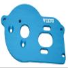 NHX RC Aluminum Motor Mount Plate w/Heat Sink Fins for Losi Mini-T 2.0 -Blue view 1