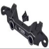 NHX RC Aluminum Rear Bumper Mount for Axial SCX6 - Black view 1
