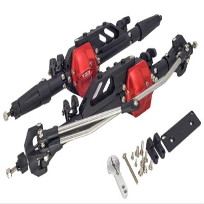NHX RC Alum Axle w/Heavy Duty Gears/Truss/Steering Knuckle - Black for Axial Wraith / RR10