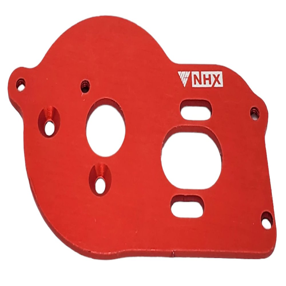 NHX RC Aluminum Motor Mount Plate w/Heat Sink Fins for Losi Mini-T 2.0 -Red