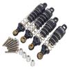 NHX RC Aluminum Front & Rear Shocks (4): Losi Mini-T 2.0 -Black view 1