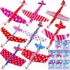 Winlyn 32 Sets Valentines Day Foam Airplanes Glider Planes with Cards for Kids Boys Girls Valentine Planes Party Favors School Classroom Gift Exchange Valentines Treats Prizes Goodie Bag Stuffers Toys view 4
