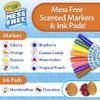 Crayola Color Wonder Mess Free Coloring Set, 50 Blank Coloring Pages, Scented Color Wonder Stamps and Markers, Refill Set view 3