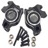 NHX RC Aluminum Front Steering Knuckle Spindle L/R for Axial SCX6 -Black view 1