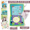 Totebook Kids Travel Educational Activity Book with Washable Markers - Car and Airplane Activities, Learning Toys for Toddlers- Search and Find, Reusable Stickers for Ages 4, 5, 6 (Jungle) view 2