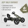 BERG Pedal Kart Rally Cherokee | Children's Vehicle, Pedal Kart with Adjustable seat, with Freewheel, Children's Toys Suitable for Children Aged 4-12 Years view 3