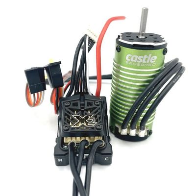 Castle Creations Mamba Micro X2 ESC and 1007-6350KV Brushless Sensored Combo, Black