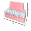 Jaxx Playscape - Imaginative Modular Furniture Playset/Sofa - Fun Kids Patterns (Rainbows/Pink) view 3
