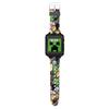 Minecraft Kids LED Smartwatch Interactive Gaming-Themed Watch 10 Changeable Faces, Step Counter, Calculator, Games, Selfie Cam, Alarm & Timer, Printed Silicone Straps  Fits Wrists 5.5"-8.0" view 3
