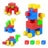ROMDS Magnetic Blocks 32 Pieces,1 inch Large Magnetic Building Blocks for Ages 3+ Year Old Boys and Girls,3D Magnetic Cubes for Kids,Preschool STEM Educational Sensory Magnet Toys view 1