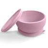 Octopod Silicone Baby Suction Bowl W/Lid - Toddler & Baby Bowls, Baby Food Containers, Spill Proof Bowls For Toddlers, Suction Baby Bowls W/Lids, Food Grade Silicone Bowls For Babies (Lavender Pink) view 1
