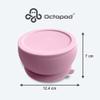 Octopod Silicone Baby Suction Bowl W/Lid - Toddler & Baby Bowls, Baby Food Containers, Spill Proof Bowls For Toddlers, Suction Baby Bowls W/Lids, Food Grade Silicone Bowls For Babies (Lavender Pink) view 3