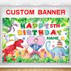 Custom Dinosaur Happy Birthday Party Decorations Supplies Personalized Dinosaur Birthday Backdrop Banner(5x7.5ft) view 1