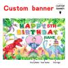 Custom Dinosaur Happy Birthday Party Decorations Supplies Personalized Dinosaur Birthday Backdrop Banner(5x7.5ft) view 2