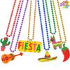 JOYIN 24 PCS Cinco de Mayo Necklaces Bead, Fiesta Beaded Necklace for Mexican Themed Bachelorette Party Favors, Taco Tuesday, Dia De Muertos Festivals, Photo Props Carnivals Event Decorations view 1