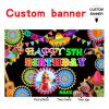 Custom Space Mexican Fiesta Carnival Happy Birthday Party Decorations Supplies Personalized Mexican Fiesta Carnival Birthday Backdrop Banner(5x7.5ft) view 2