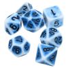 7Pcs Polyhedral Dice Set Family Board Sided Numbers Party Supplies with Vintage Tabletop Gaming Friends Role-Playing Home Roleplay Entertainment Polyhedral Sides view 1