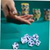 7Pcs Polyhedral Dice Set Family Board Sided Numbers Party Supplies with Vintage Tabletop Gaming Friends Role-Playing Home Roleplay Entertainment Polyhedral Sides view 2
