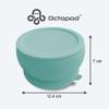 Octopod Silicone Baby Suction Bowl With Lid - Toddler & Baby Bowls, Baby Food Containers, Spill Proof Bowls For Toddlers, Suction Baby Bowls With Lids, Food Grade Silicone Bowls For Babies (Blue) view 3