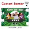 Custom Football Sports Happy Birthday Party Decorations Supplies Personalized Football Sports Birthday Backdrop Banner(5x7.5ft) view 2