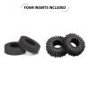INJORA 1.0 Tires All Terrain S5 Super Soft Sticky Tires for 1/18 TRX4M 1/24 RC Crawler Axial SCX24 FMS FCX24 Enduro24 Upgarde (T1014) view 4