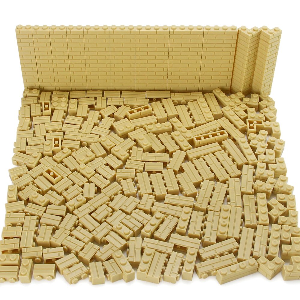 Feleph 260 Pieces Masonry Profile Bricks Set Multicolor Building Blocks for Wall MOC Parts and Pieces Diverse Bulk Toy Set Compatible with Major Brands