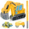 Ferraycle Excavator Construction Truck Pinata for Boys Birthday Party Supplies Bundle with Blindfold Bat Confetti Number Crane Tractors Pinata for Party Supplies view 1