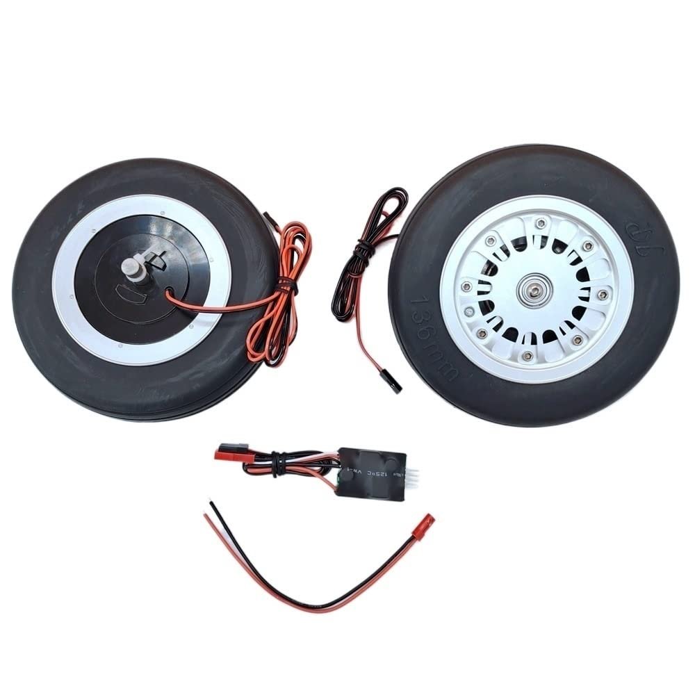 ABZEKH Drone Accessories for JP Hobby 136mm Brake Wheels 8mm Axle with Control Panel for RC Turbine Big Plane Model (Color : Brake Wheel)