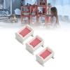 Keenso Miniature Crib, 3Pcs Pinewood Baby Doll Crib Bed Lifelike Dollhouse Mini Crib for 1/12 1/6 Scaled Dollhouse view 3