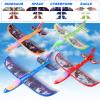 Fuwidvia 4 Pack Airplane Launcher Toys, 2 Flight Modes LED Foam Plane Toy for Boys, Outdoor Flying Toys Birthday Gifts for Boys Girl 4 5 6 7 8 9 10 11 12 Year Old view 3