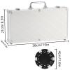 300Pcs Poker Chips Set for Texas Holdem,Blackjack,Professional Poker Kit with Aluminum Case,2 Decks Cards,Dealer,Big Small Blind Buttons and 5 Dice,11.5 Gram Gambling Chips for Casino Games view 3