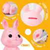 H&W Little Bunny Money Bank, Mini Rabbit Piggy Bank, Best Bitrthday Gift, Pink view 3