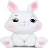 H&W Little Bunny Money Bank, Mini Rabbit Piggy Bank, Best Bitrthday Gift, White view 1