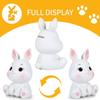 H&W Little Bunny Money Bank, Mini Rabbit Piggy Bank, Best Bitrthday Gift, White view 2