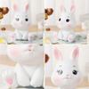 H&W Little Bunny Money Bank, Mini Rabbit Piggy Bank, Best Bitrthday Gift, White view 3